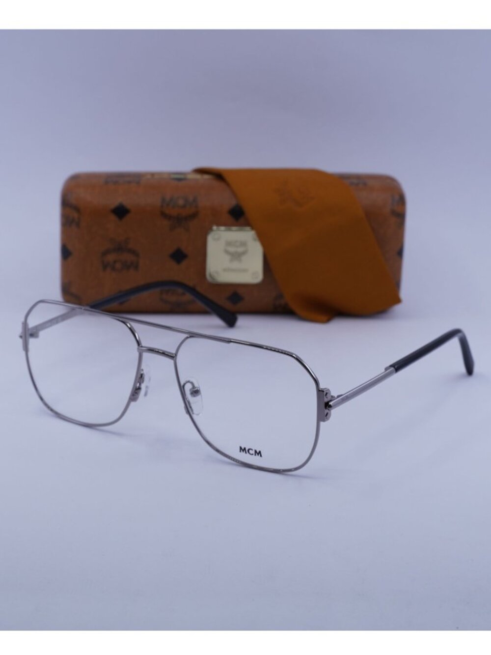 MCM MW5007 014 Aviator Eyeglasses - Ruthenium/Black 57mm
